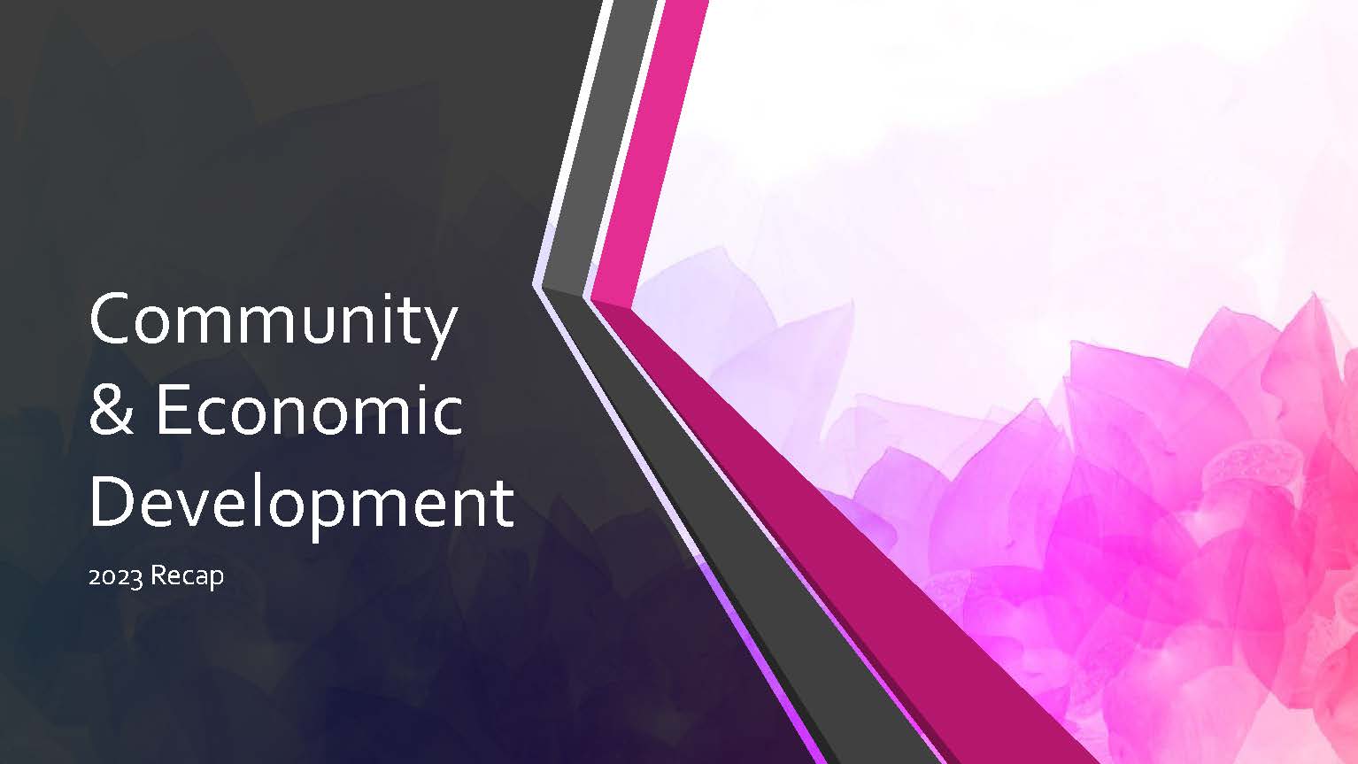 2023 Community & Economic Development Recap