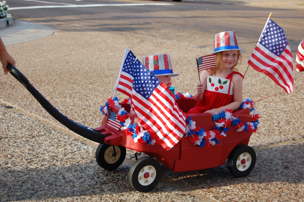 Fourth of July Parade on the historic courthouse square